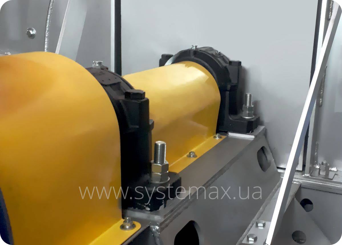 Проміжний вал дуттьової машини ВДН 15 (схема 3) на підшипникових вузлах SNR